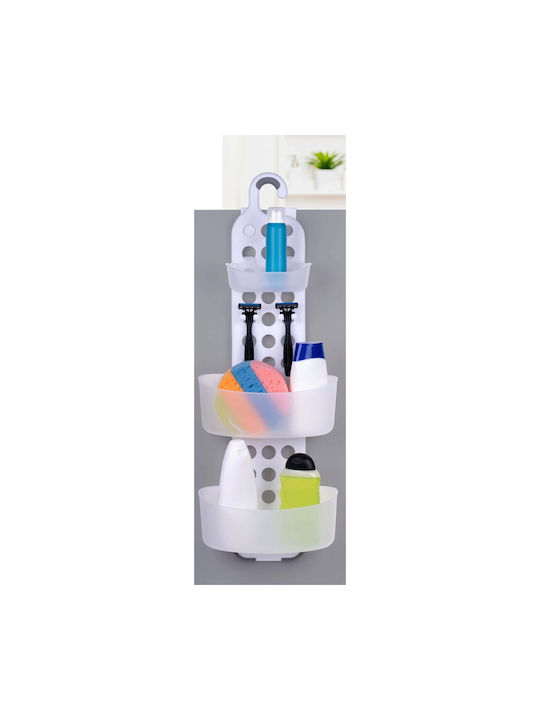 ArteLibre Wall Mounted Bathroom Shelf Plastic