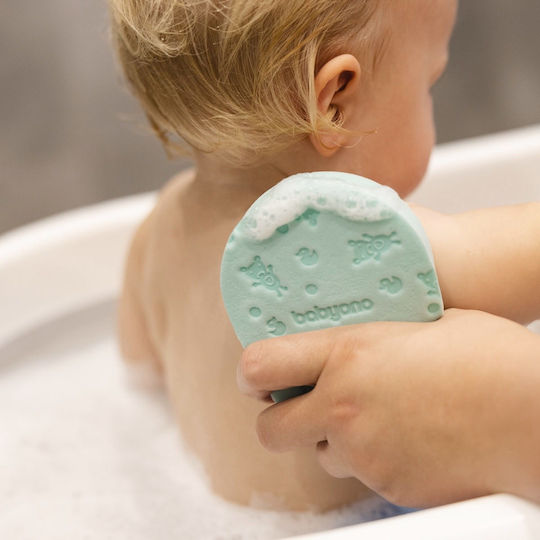 Babyono Baby Bath Sponge Green 1pcs