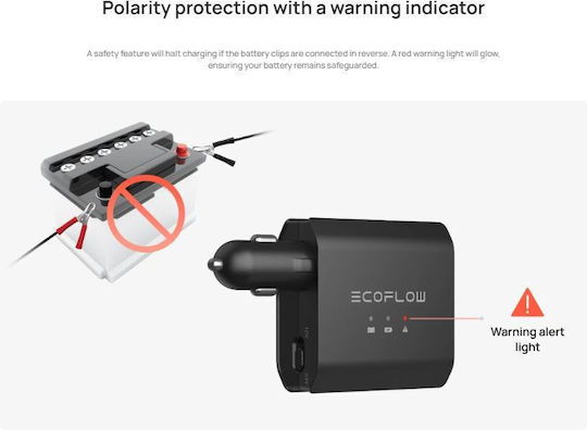 EcoFlow PSA Smart Auto Battery Maintainer Συντηρητής Μπαταρίας Αυτοκινήτου & Μοτοσυκλέτας 12V