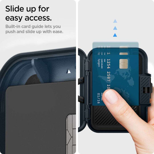 Spigen MagSafe Card Case Lock Fit MagSafe Metal Slate