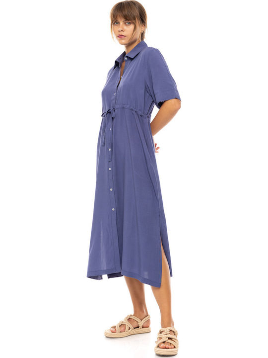 Pink Label Γυναικείο Μακρύ Φόρεμα Παραλίας Sea Green