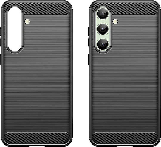 Hurtel Carbon Back Cover Plastic Black (Galaxy S24 FE)