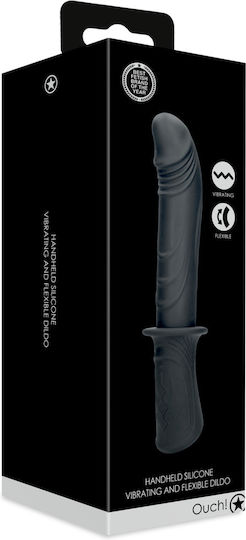 Shots Hand Held Vibrating Mini Ρεαλιστικός Δονητής 10cm Μαύρος