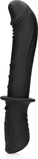 Shots Hand Held Vibrating Mini Ρεαλιστικός Δονητής 10cm Μαύρος