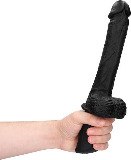 Shots Hand Held Liquid Silicone Vibrating Mini Ρεαλιστικός Δονητής 13cm Μαύρος