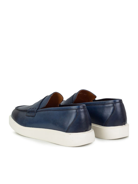 Herren Mokassins in Blau Farbe