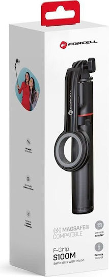 Forcell Selfie Stick with Bluetooth F-grip Magselfie S100m Black