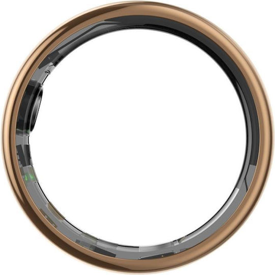 Maxlife MXSR-100 Smart Ring 21.4mm Αδιάβροχο με Παλμογράφο Χρυσό