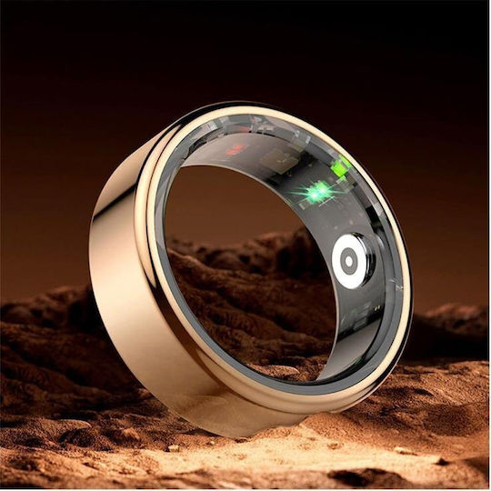 Maxlife MXSR-100 Smart Ring 21.4mm Αδιάβροχο με Παλμογράφο Μαύρο