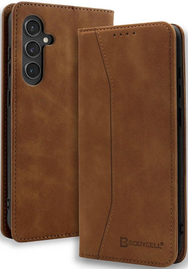 Bodycell Book Synthetic Leather / Leather Brown (Galaxy S25+)