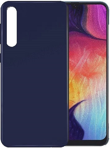 Cti Liquid Back Cover Σιλικόνης Navy Μπλε (Galaxy A70)