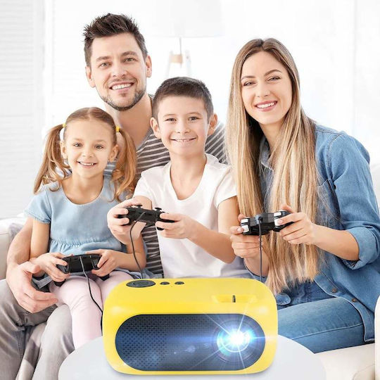 Mini Projector LCD LED Lamp Yellow