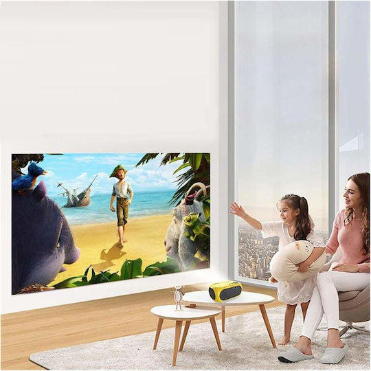 Mini Projector LCD LED Lamp Yellow