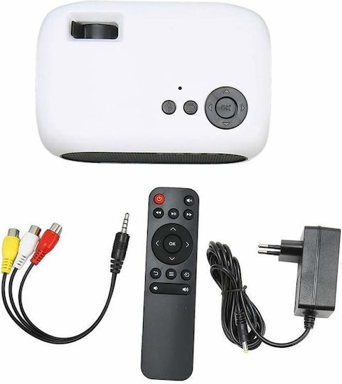 Mini Proiector LCD LED Alb