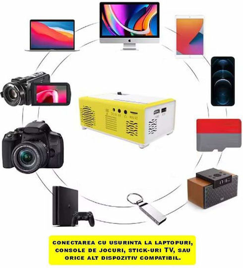 Mini Projector LCD Λάμπας LED