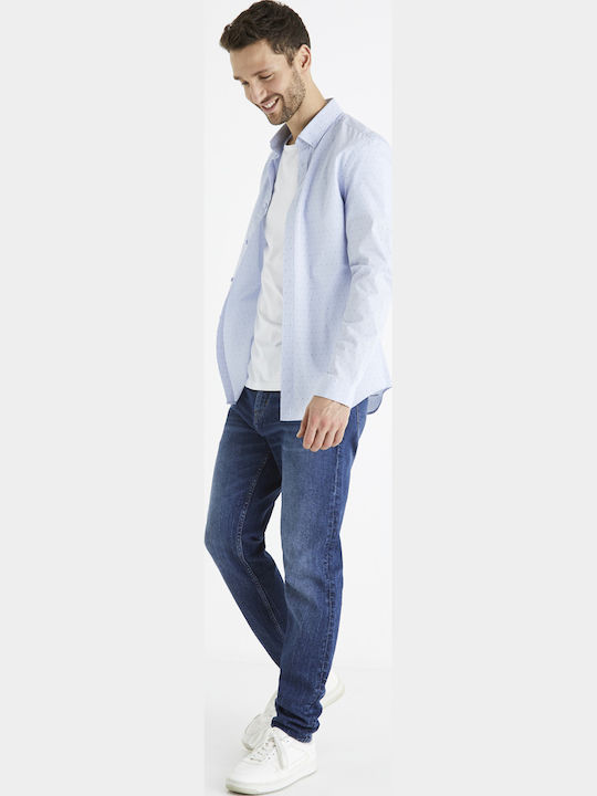 Baop Langärmlig Baumwolle Hemd Light Blue