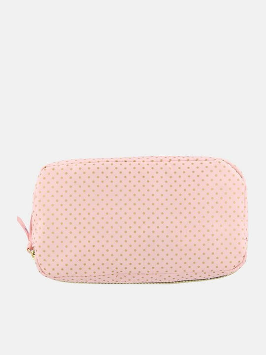 Tri-coastal Sweet Pastels Pink Dots Toiletry Bag