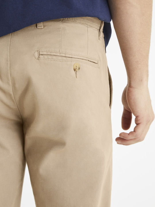 Tohenri Παντελόνι Chino σε Ίσια Γραμμή Beige