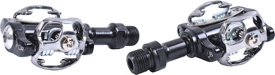 FLR PM-XC919 Clipless Bicycle Pedals Silver