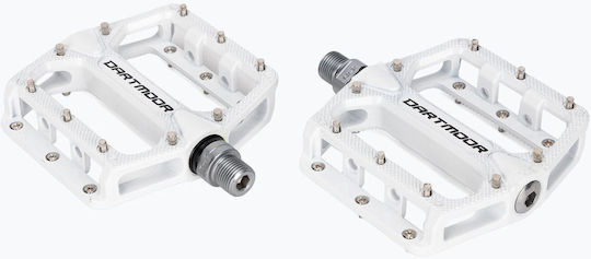 Dartmoor Flat Bicycle Pedals White
