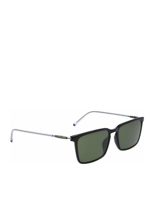 Zeiss Men's Sunglasses with Black Frame and Green Lens S0390339