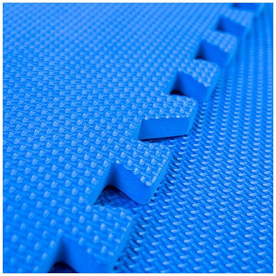 Spokey Gym Floor Puzzle Tatami Mat Blue 4pcs 61x61x1.2cm