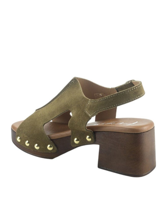 Suede Πέδιλα Χακί