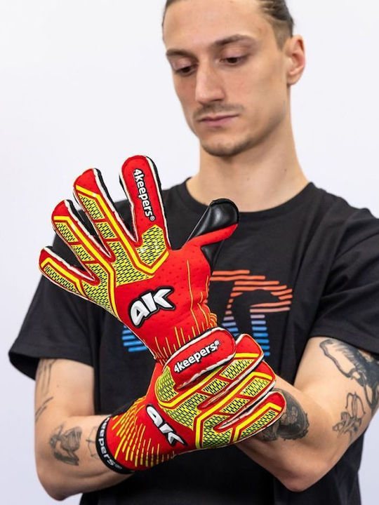 4Keepers Γάντια Τερματοφύλακα Παιδικά Κόκκινα