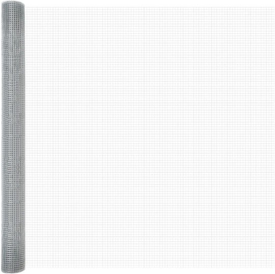 vidaXL vidaXL Verzinkter Stacheldraht Drahtzaun Set Silber 1,5x25m