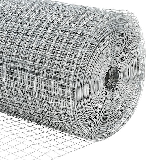 vidaXL vidaXL Verzinkter Stacheldraht Drahtzaun Set Silber 1,5x25m
