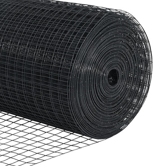 vidaXL Plasă de sârmă Galvanizat Module Gri 1.5x25m