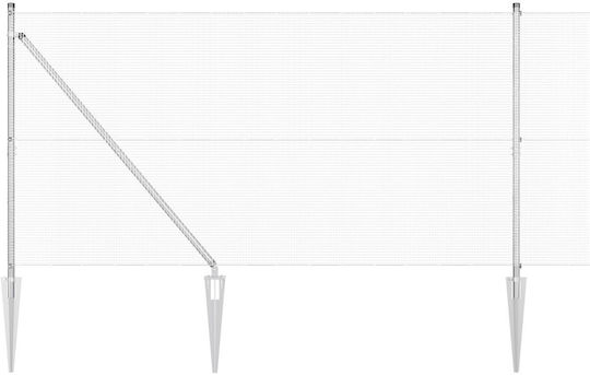 vidaXL Plasă de sârmă Galvanizat Module Gri 1.2x50m