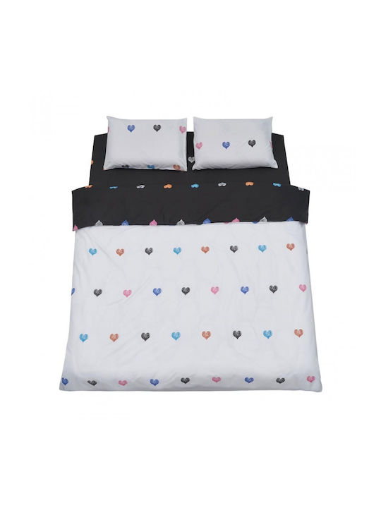 Vanora Duvet Cover Set 220x240cm Double With 2 Pillowcases Multicolour