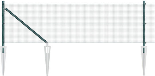 vidaXL Drahtgeflecht mit PVC-Beschichtung Elektrische Gitarren Grün 0.8x50m