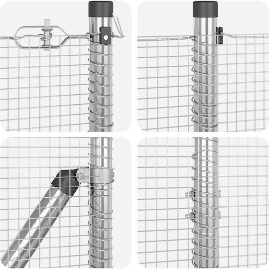 vidaXL Wire Fencing Galvanized Silver 1.5x25m