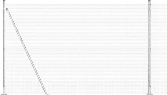 vidaXL Wire Fencing Galvanized Silver 1.5x25m