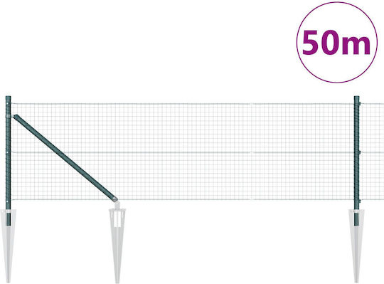vidaXL Plasă De Sârmă Module Verde 50m