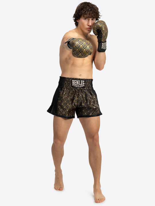 Σορτσάκι Muay Thai Benlee Goldstone Men's Thaibox Trunks Black Gold
