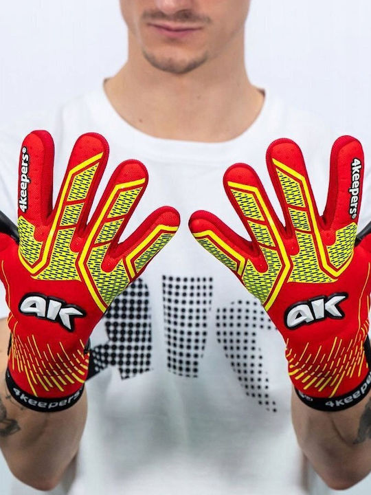 4Keepers Γάντια Τερματοφύλακα Ενηλίκων Κόκκινα