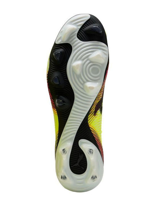 PUMA Future 8 Match Football Shoes with Cleats FG/AG Yellow PUMA Future 8 Match Football Shoes with Cleats FG/AG Yellow