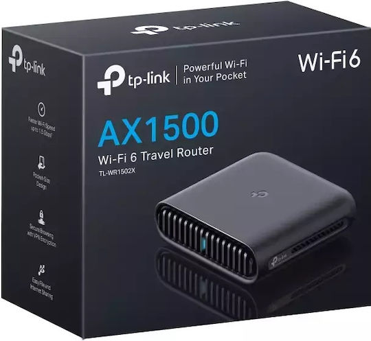 TP-LINK TL-WR1502X v1 Ασύρματο Φορητό Hotspot Wi‑Fi 6