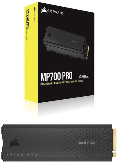 Corsair MP700 PRO SSD 2TB M.2 Type with PCI Express 5.0 Connection and Heatsink CSSD-F2000GBMP700PRO