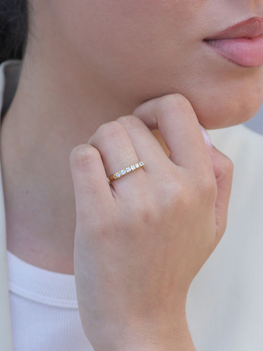 Ring with Diamond made of Gold 18K