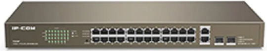 IP-COM F1026F Неуправляем L2 Switch с 24 Портове Гигабитови (1Gbps) Ethernet и 2 SFP Портове