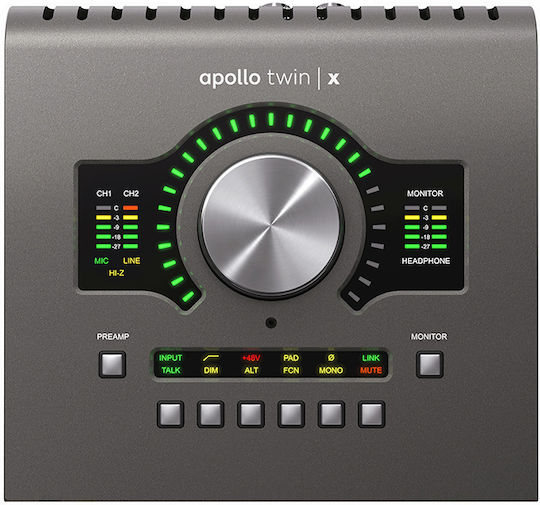 Universal Audio Apollo Twin X USB Heritage UA/EM/000132 Εξωτερική Επαγγελματική Κάρτα Ήχου Silver