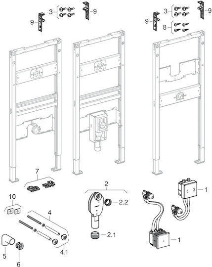 Geberit Duofix Siphon-Befestigungselement 111.562.00.2