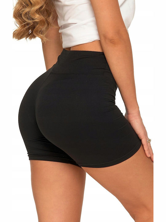Women's Training Legging Shorts High Waisted & Push Up Black