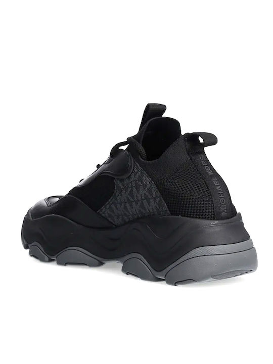 Michael Kors Knit Trainer Sneakers Μαύρα