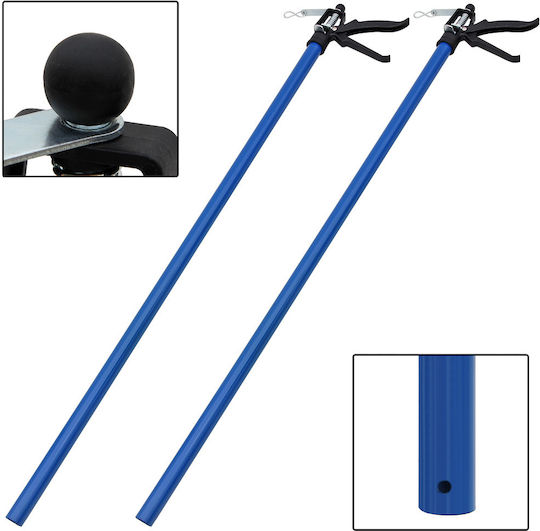 Set 2 Door Frame Installation Clips Steel 115-290 Cm