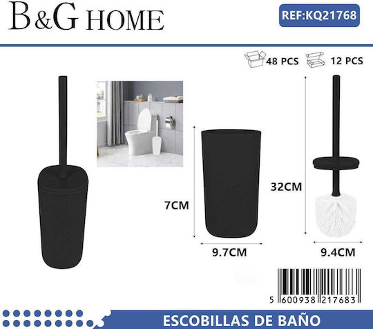 Plastic Toilet Brush Black